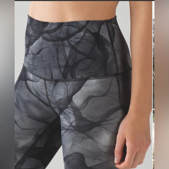 Lululemon Wunder Under Pant (Hi-Rise) size 4 28” Midnight Tulle Multi Black - Picture 3 of 7